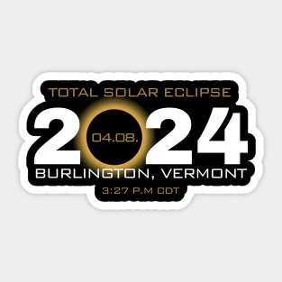 VermontTotality Total Solar Eclipse Sticker